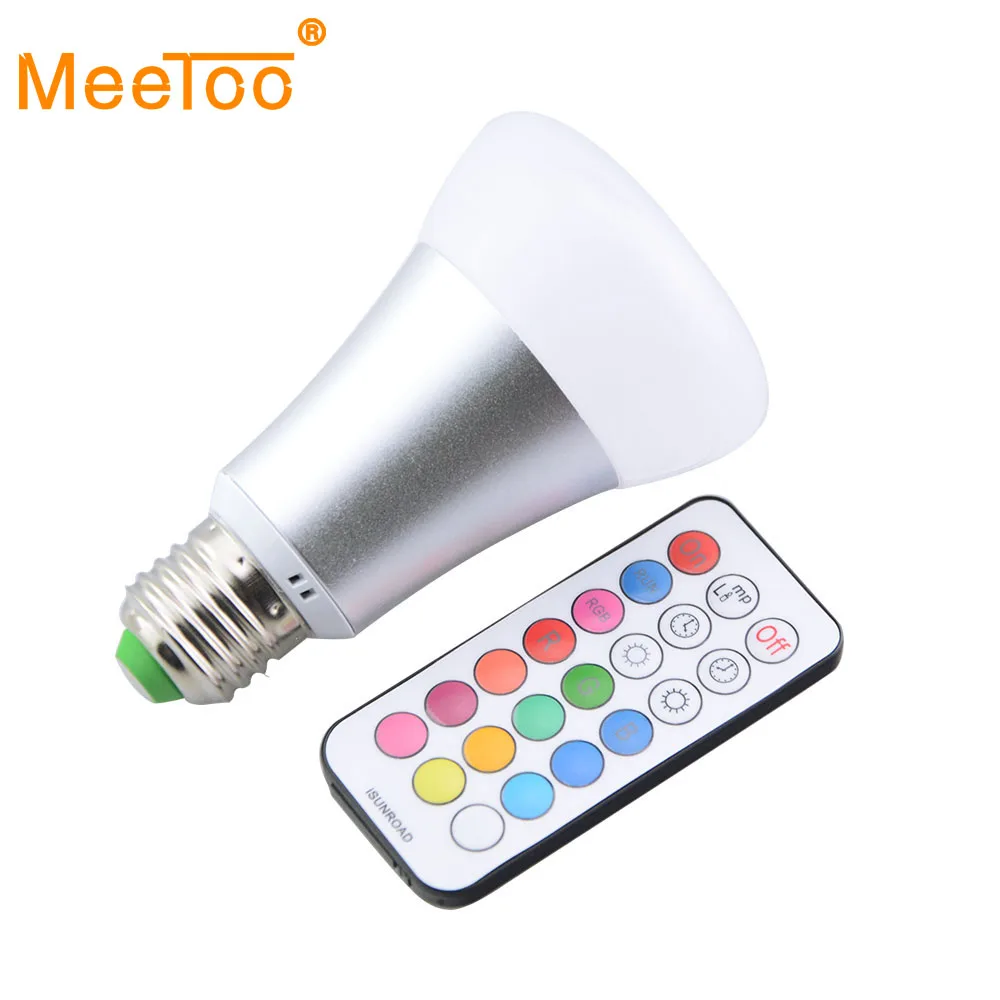 Новый Magic Blubs 10 W Светодиодный E27 RGBW Светодиодная лампа лампочка умное освещение