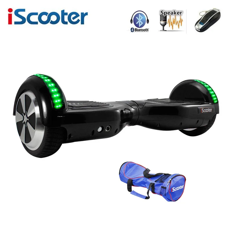 

iScooter Hoverboard 6.5 inch Electric Skateboard Self Balancing Scooter two Wheel with Led Bluetooth Speaker hover board