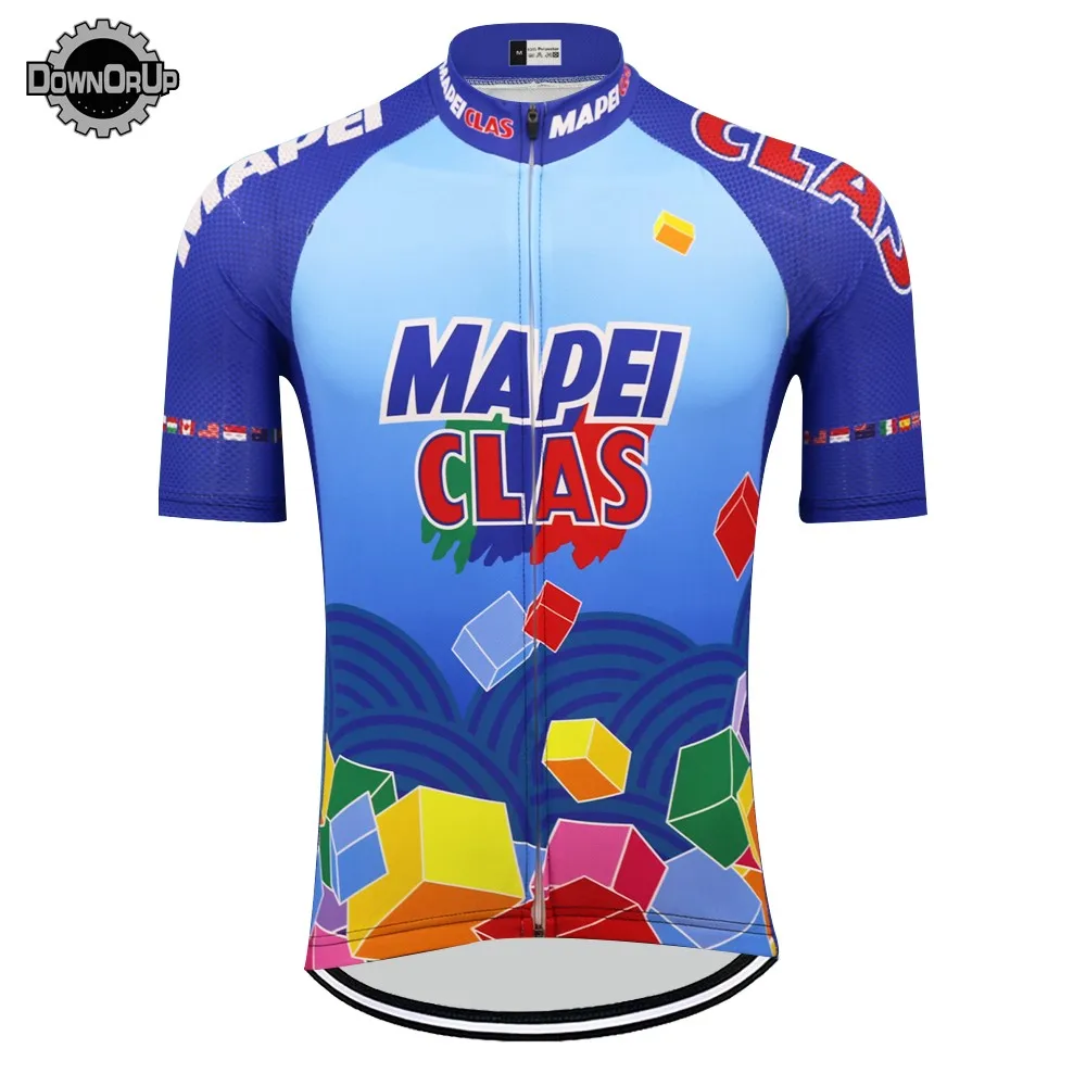 mapei clas Велоспорт Джерси для мужчин с коротким рукавом ropa ciclismo Велосипед Одежда mtb Джерси велосипедная одежда Maillot одежда для велосипедистов - Цвет: men