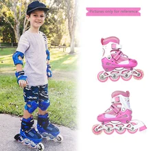 1 пара высококачественных роликовых туфель, Детские Регулируемые дышащие удобные роликовые коньки, роликовые коньки HWC