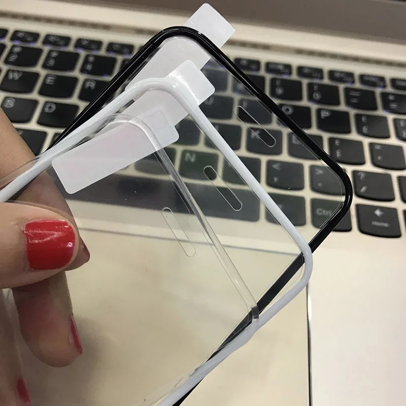 3D 9H закаленное стекло полное покрытие для iPhone X Силиконовый край изогнутый экран протектор для iPhone 6 6s 7 8 Plus 11Pro X XR XS MAX