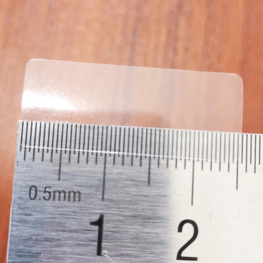 

15000pcs 25x10mm transparent PVC sticker, 0.05mm thickness, Item No. OF02