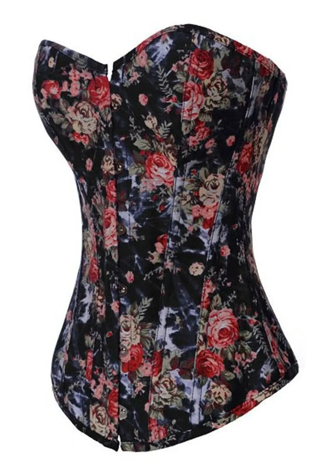 Women's Vintage Floral Denim Corset Bustierin Bustiers & Corsets from