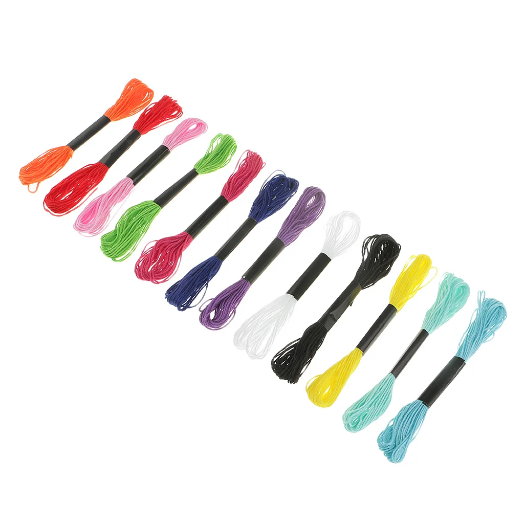 12 Pieces Colorful Embroidery Cross Stitch Threads for Friendship Bracelets String 12 Pieces Colorful Embroidery Cross Stitch Threads for Friendship Bracelets String