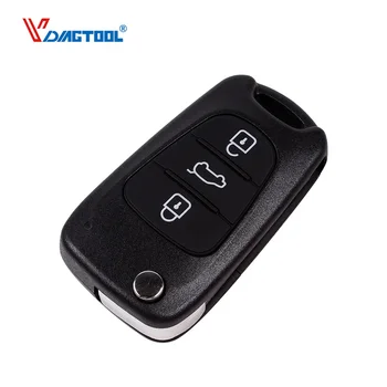 

VDIAGTOOL New style Replacement 3 buttons flip remote key shell For Hyundai Key fob Blank Case with TOY49 blade