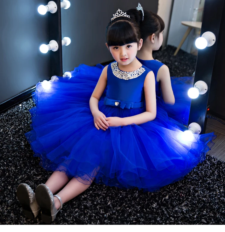 royal blue frock for baby girl
