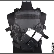 Молл Тактические трансформатор 3 гнезда Средства ухода за кожей Панцири жилет черный