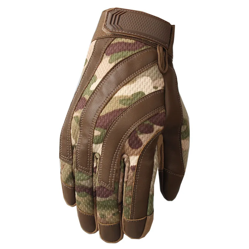 

Army Training Military Combat Hunting Camouflage Tactical Gloves Men Women Outdoor Riding Hiking Non-slip Full Finger Mittens