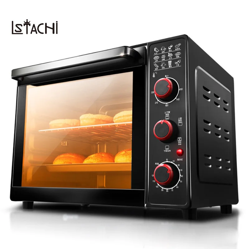 

LSTACHi Multifunctional Electric Oven Home Electric Grill Pizza Dessert Bread Maker Meat Roast Rotisseries 220V