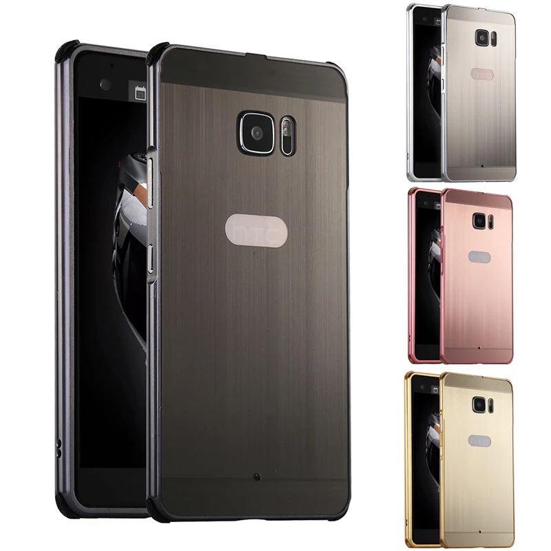 

For HTC U Ultra Brushed mirror Back Cover Case for HTC U Ultra Plating Aluminum Metal Frame for HTC U Ultra Case 5.7'' 2560x1440