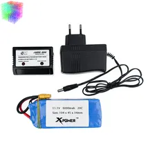 11.1 V 6000 mAh 20C Lipo Batterie et chargeur pour XK X380 X380-A X380-B X380-C rc Quadcopter Hélicoptère drone de rechange pièces