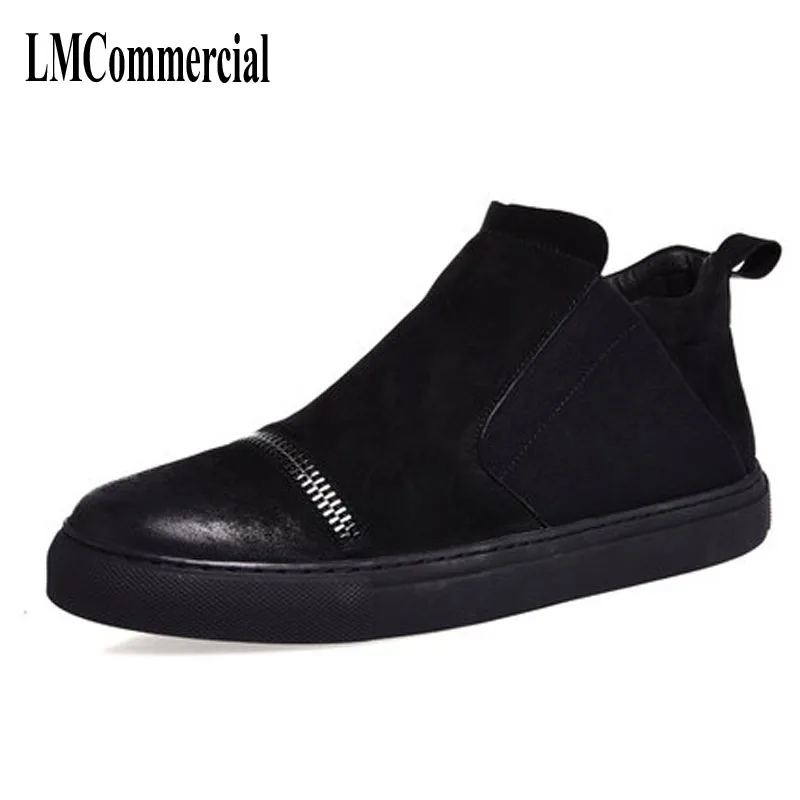 

Autumn and winter men's Korean fashion retro Riding boots matte men boots casual shoes British tide high boots