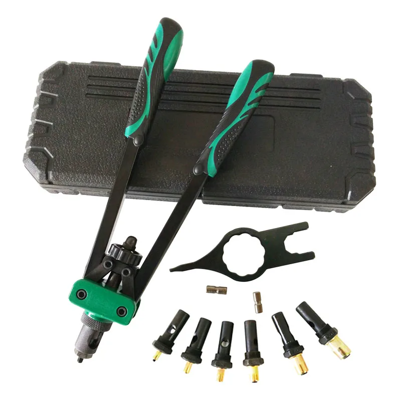 Free shipping 14″ Blind Rivet Nut Gun Heavy Hand Inser Nut Tool Manual Mandrels M3 M4 M5 M6 M8 M10 With A Luxury Box Rivnut Gun