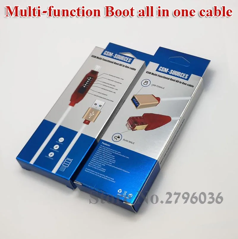 UMF All Boot Cable (EASY SWITCHING) Micro USB RJ45 All in One Multifunction Boot Cable edl cable multi function boot cable
