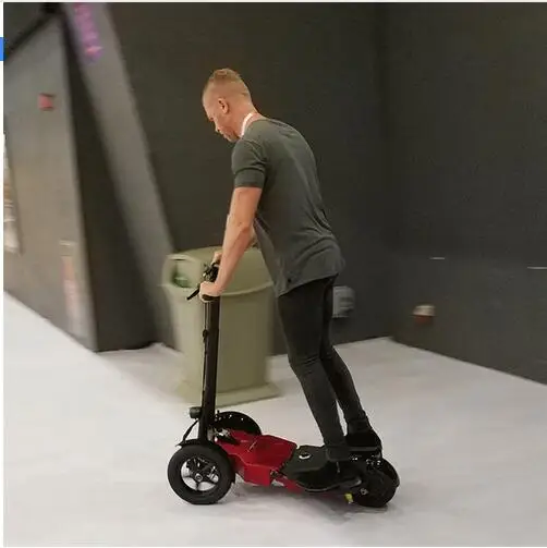 Cheap 2018 800W Three wheels Off Road Electric Scooter Folding All terrain Skateboard Foldable E-Scooter with seat Removebale battery 4