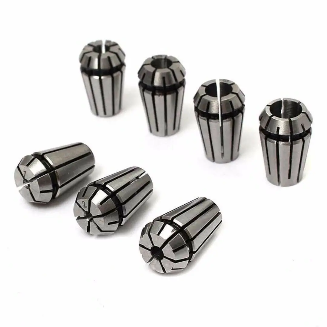 

8pcs/set ER11 Spring Collet 1-7mm & 5mm ER11A Extension Rod Motor Shaft Holder For Boring Milling Drilling Processing