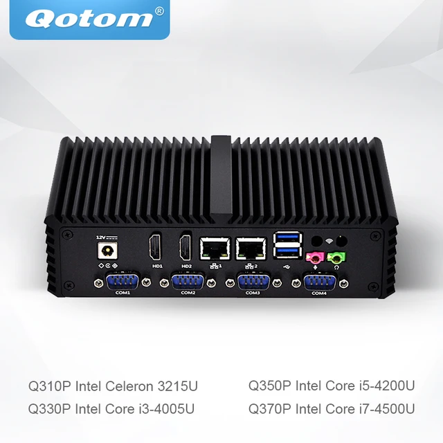 Best Price Qotom Mini PC Little Fanless Computer Celeron Core i3 i5 i7 with Dual Core 2 Gigabit Ethernet LAN 6 COM Small Computer Q300P Best Price Qotom Mini PC Little Fanless Computer Celeron Core i3 i5 i7 with Dual Core 2 Gigabit Ethernet LAN 6 COM Small Computer Q300P
