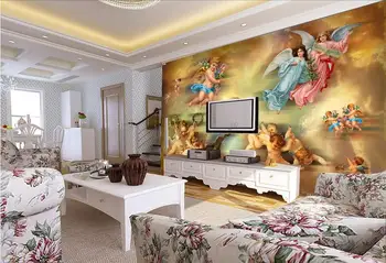 

3d room wallpaper custom mural angel canvas painting photo wallpaper for walls 3 d wall paper living room home decor