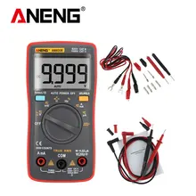 ANENG AN8008 Auto Range Digital Multimeter 9999 counts With Backlight AC/DC Ammeter Voltmeter Ohm Transistor Tester multi meter aneng an8009 auto range digital multimeter 9999 counts backlight ac dc ammeter voltmeter ohm transistor tester multi meter