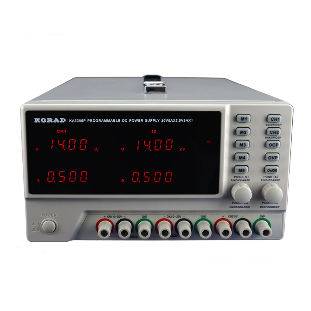 

High accuracy USB and RS232 Ports remote control,Built-in storage Digital Control Programmable Triple Linear Power Supply 30V 5A