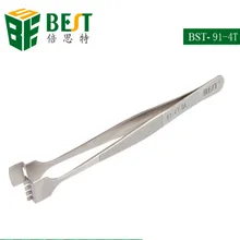 BST-91-4T Хрустальный элемент специальный пинцет 302 из нержавеющей стали кислотостойкие плюс Жесткий утолщение суб-оптический Пескоструйный