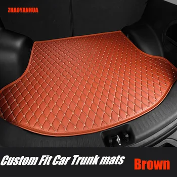 

ZHAOYANHUA Car trunk mats for Skoda Superb Yeti Fabia Rapid spaceback 5D heavy duty car styling carpet floor liner