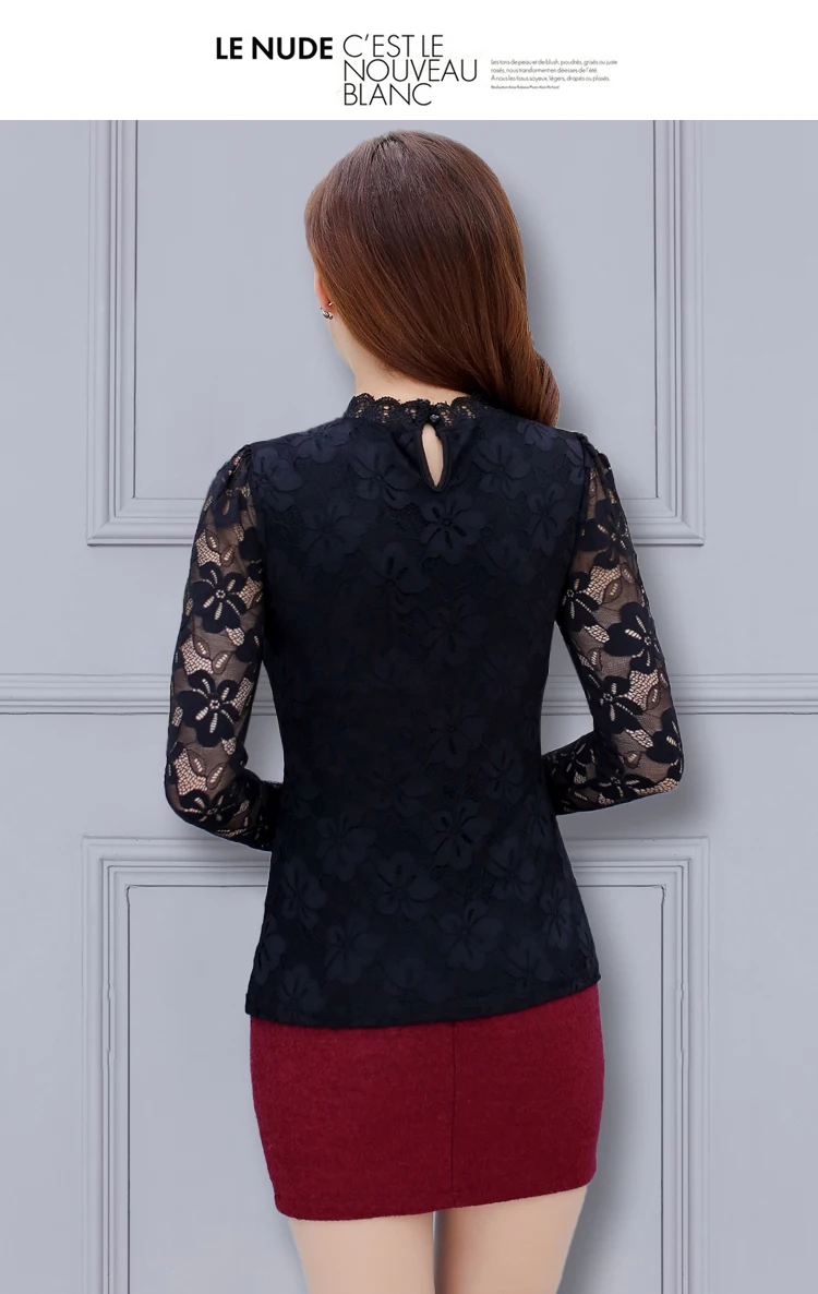 FREE SHIPPING 90s Mesh Lace Blouse OG0772