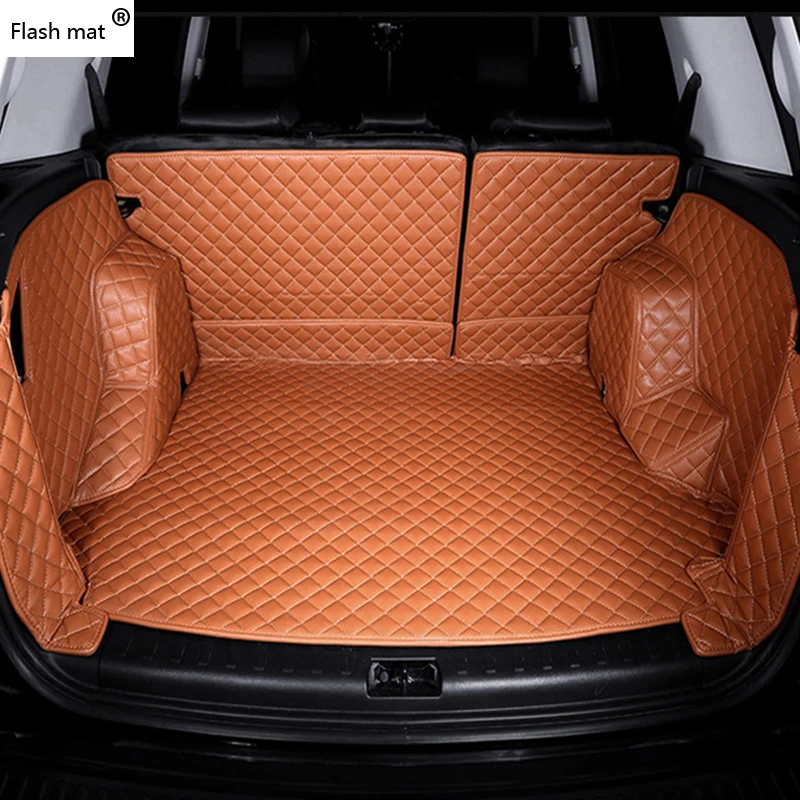 Flash mat leather Car Trunk Mats for BMW e30 e34