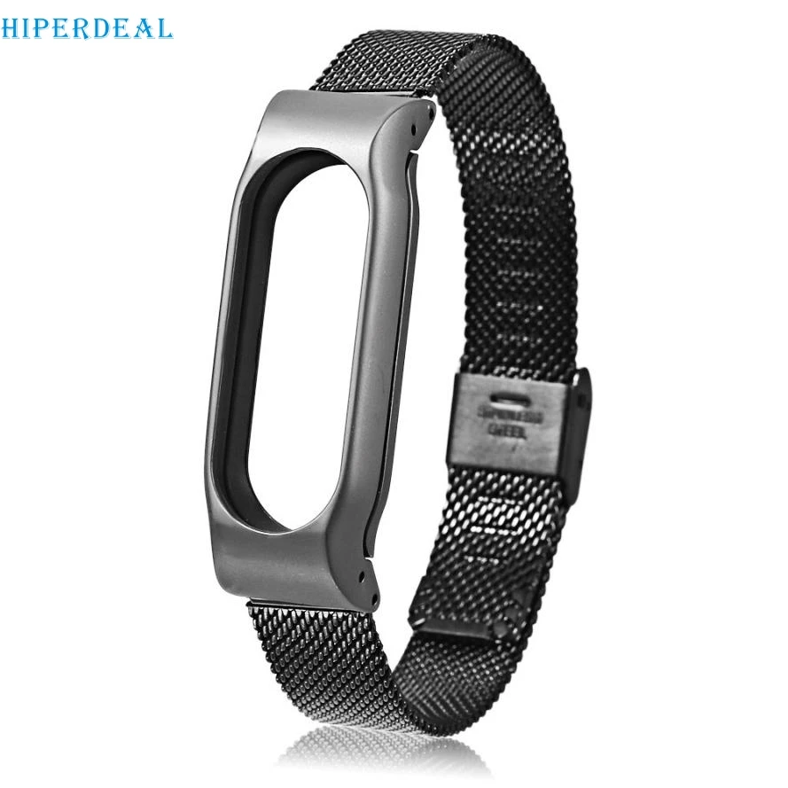 HIPERDEAL Нержавеющая сталь ремешок для часов Replacemnt металлический комплект Xiaomi Miband 2