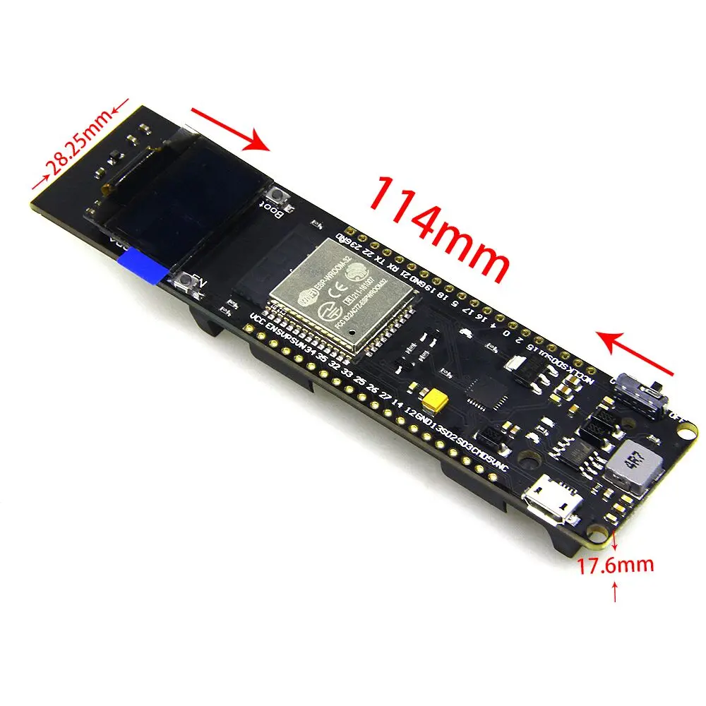 

TTGO WiFi & Bluetooth Battery ESP32 0.96 inch OLED development tool