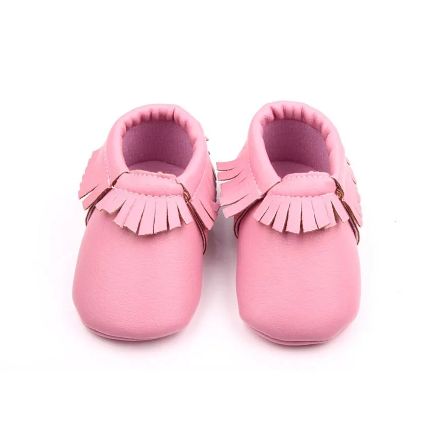 

spring autumn soft pu material baby girl shoes for 0-12 month baby fringe leather newborn baby moccasins F1
