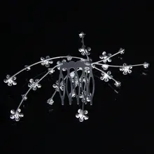 HTHL-Flower гребень невесты Кристалл Стразы стиль свадьбы тиара