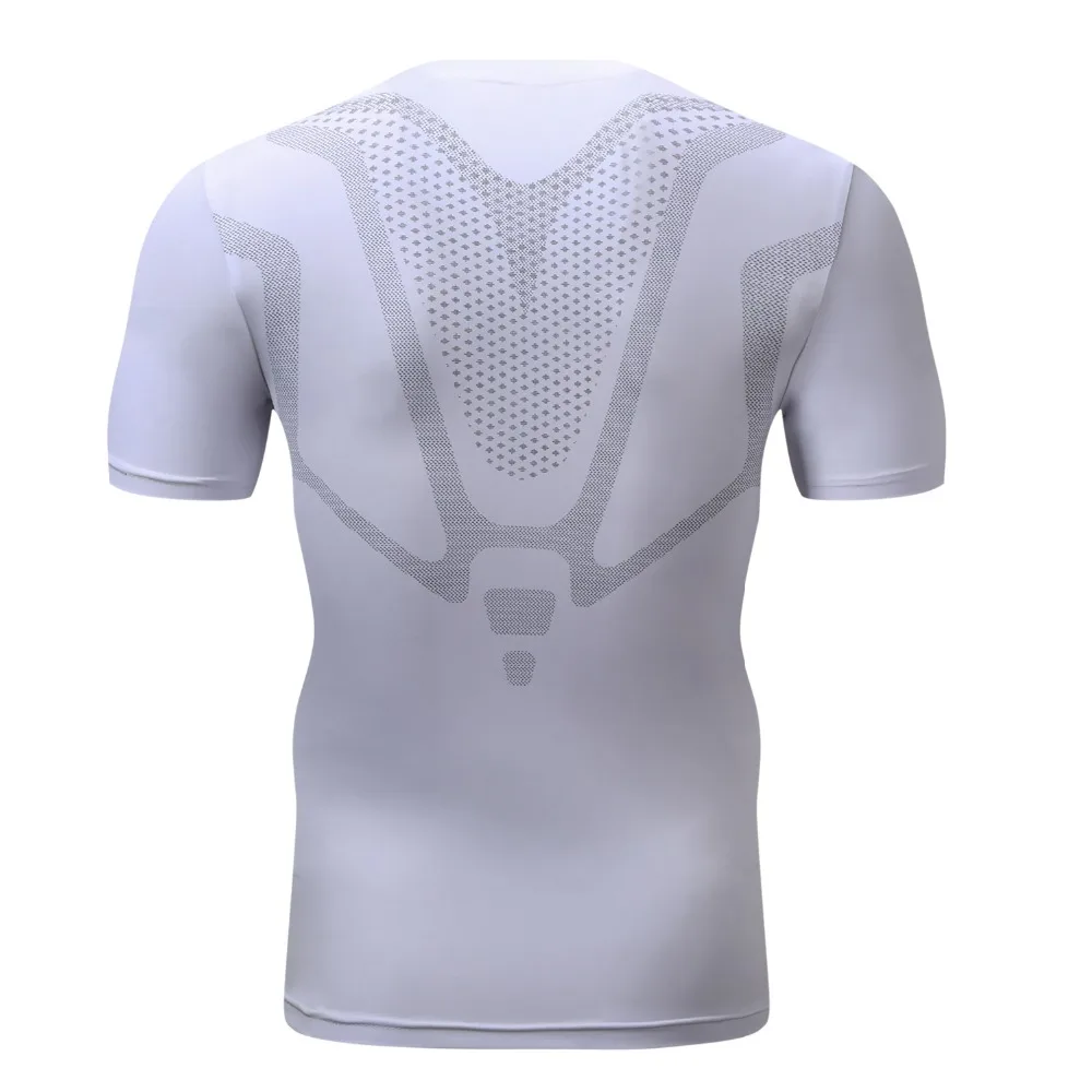 Mens Compression Running Tight Tshirts Cool Male Breathable Basketball Soccer Fitness Quick Dry Sport Gym Training T-shirts