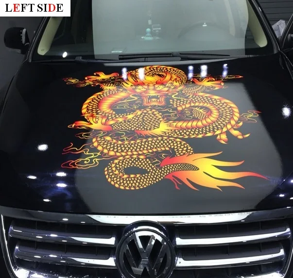 

LEFT SIDE Car Stickers Chinese Totems Dragon Vinyl Car Styling Covers Car Sticker Customize the Size to Suit All Vehicles