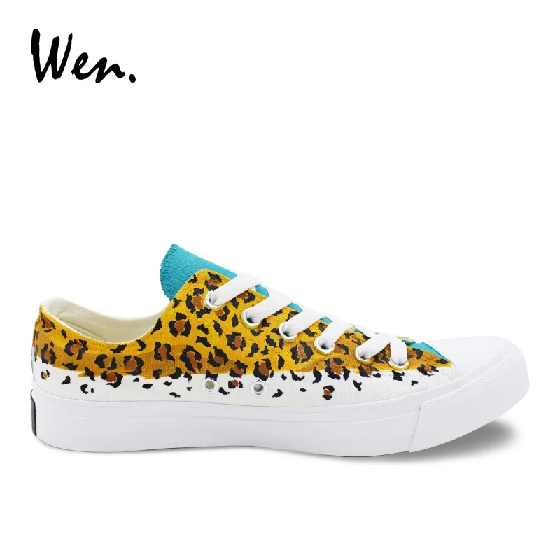 Pintura Pintados Casuais Homens Impressões Leopardos Sapatos Unissex Original Top Grafite Baixo Mão Plana À Desenho Lona Plimsoll Do Wen Sapatilhas OqqwrYE6