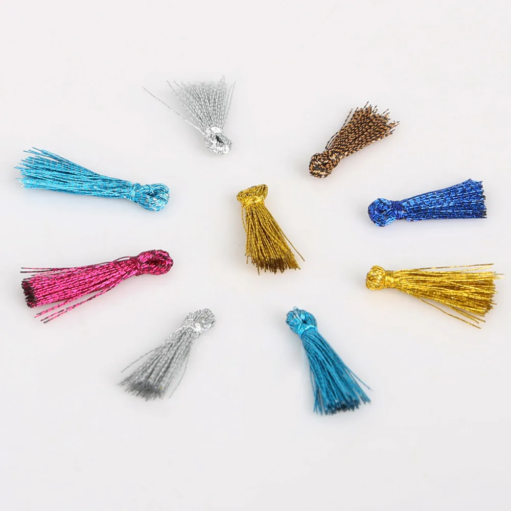 New Arrival 20Pcs/lot 15mm Small Mini Tassel Charms Pendant Garment