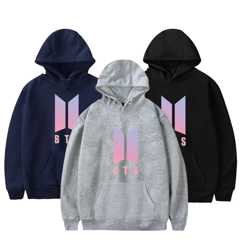 2019 Горячие BTS Толстовка Harajuku для женщин Love Yourself Bts свитшот с принтом Bangtan обувь
