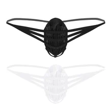 Горячее предложение, сексуальное мужское нижнее белье, низкая посадка, прозрачное, прозрачное, сетка, пенис, оболочка, Т-образная спина, качок, ремни, стринги, трусы, нижнее белье, мужские трусики