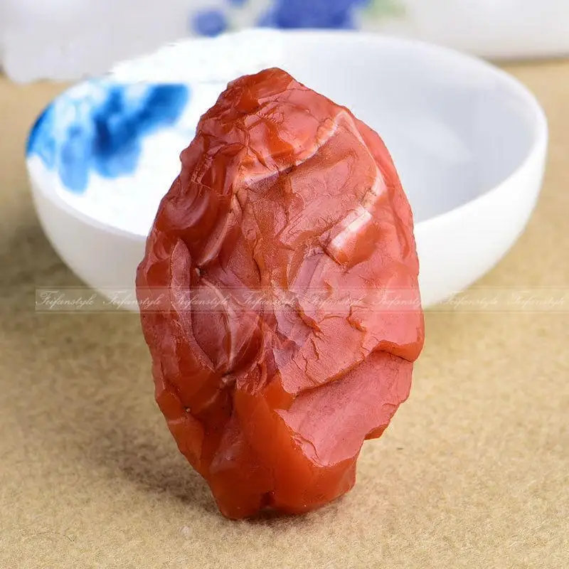 

100g Natural South Red Agate Original Rough Gemstone Mineral Specimen C223 Natural stones and minerals