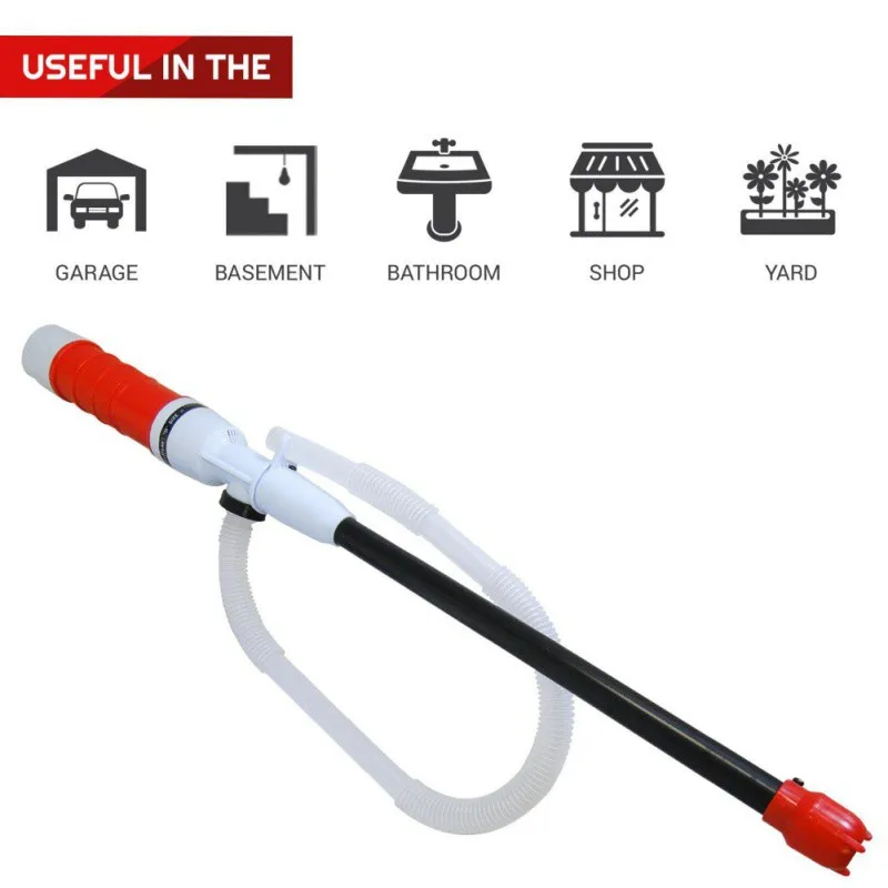 

Universal Handheld Pump Battery Operated Liquid Transfer Siphon hose Electric oil Pumping pipe fish tank water changer auto