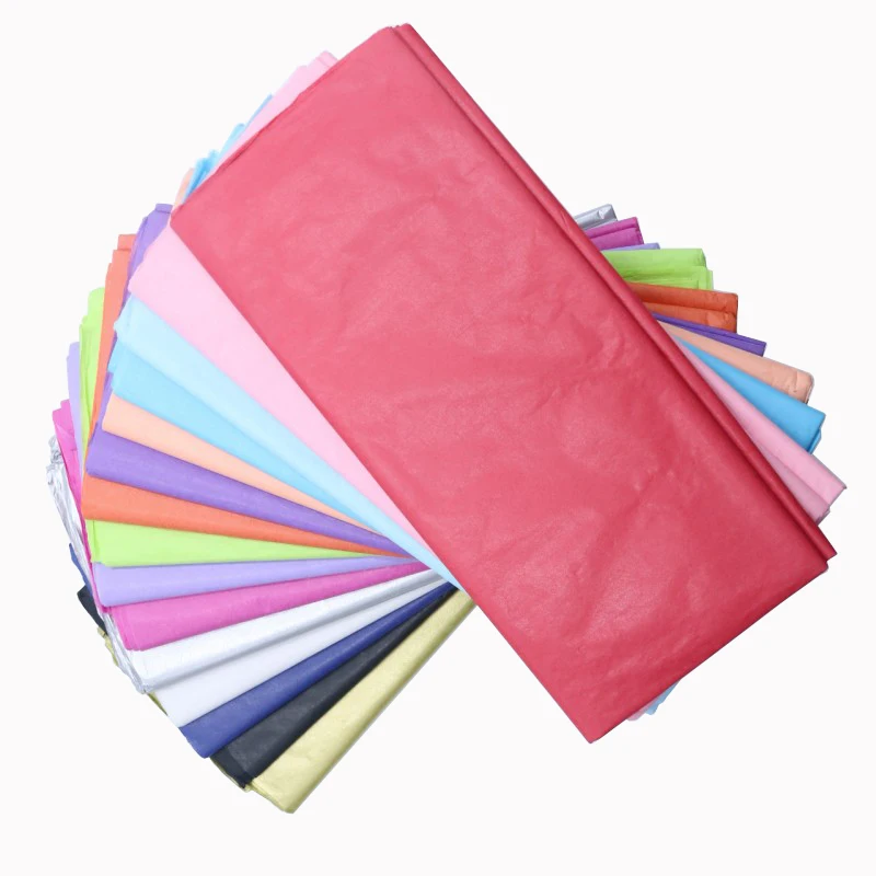 20 Large Multi Coloured Tissue Paper Sheets Assorted Pack Gift Wrapping  50x66cm