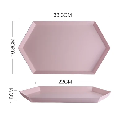 Креативные ювелирные изделия дисплей плиты рабочего стола комбинации лоток для хранения нордический металлический торт фрукты разное органайзер Инструменты Home Decro - Цвет: M(Pink)