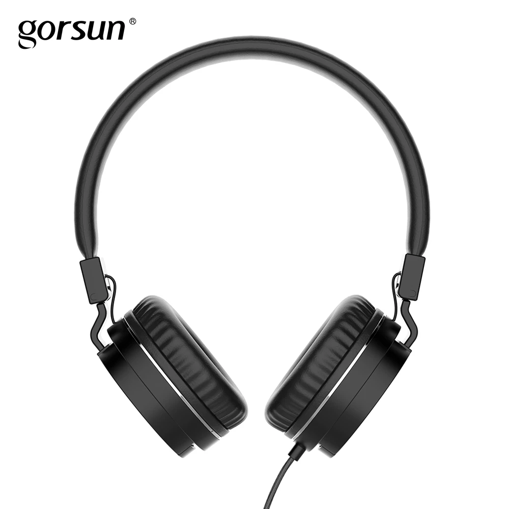 Проводные наушники Gorsun GS779, легкие, стерео, складные, регулируемая гарнитура, наушники, Buit in Mic для телефонов, компьютеров, Xiaomi PC