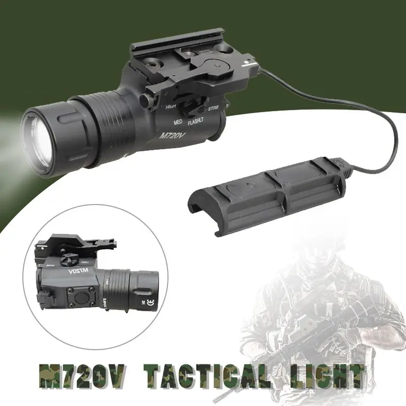 Element M720V Tactical LED Flashlight Strobe Version Airsoft Combat Hunting Rifle Gun Flashlight Light Equipment EX273 Element M720V Tactical LED Flashlight Strobe Version Airsoft Combat Hunting Rifle Gun Flashlight Light Equipment EX273