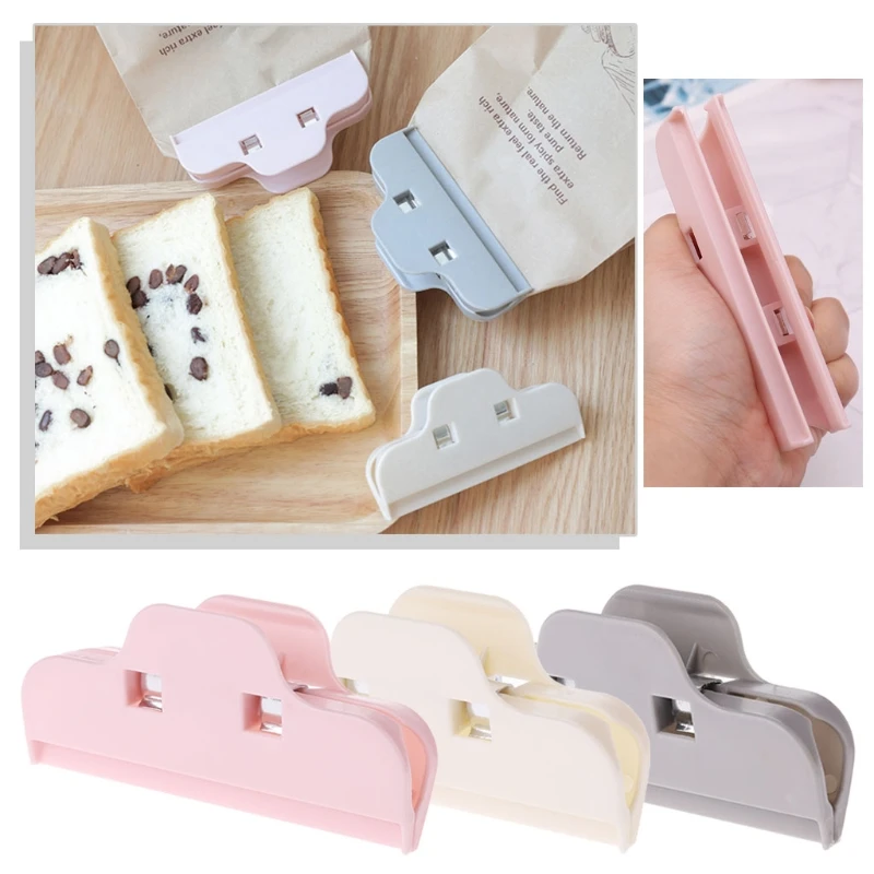 

Dried Food Bag Sealed Clips Candy Waterproof Storage Package Sealing Clamp 10cm Reusable saving convenient