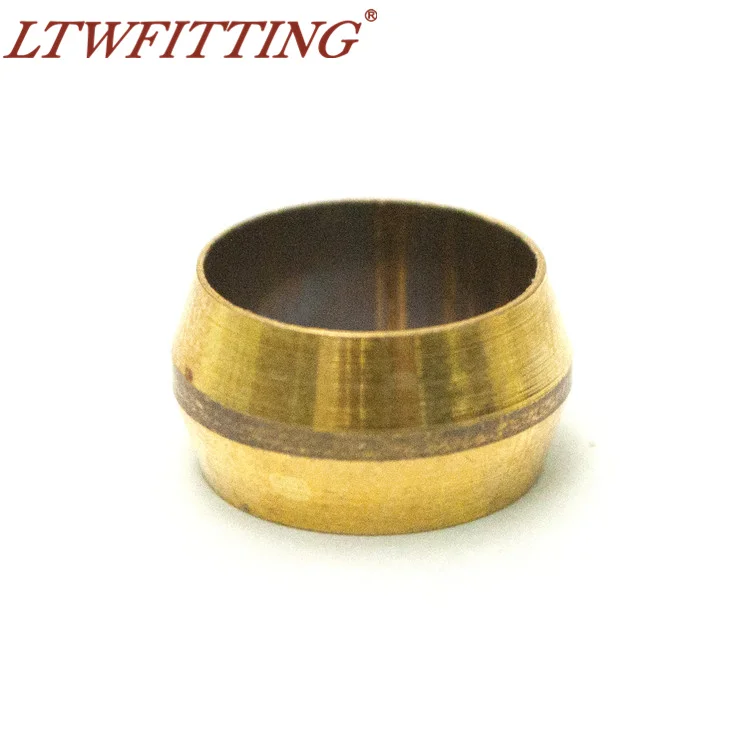LTWFITTING 3/" Латунь Сжатия Рукава наконечники, латунь Компрессионный фитинг