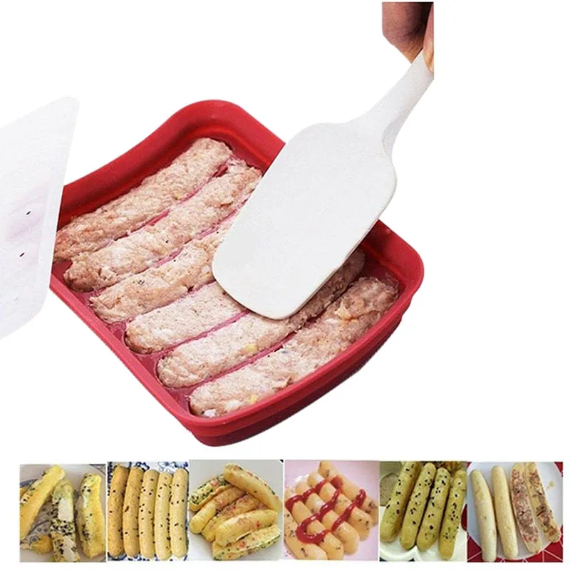 

New Silicone Hot Dog Mould DIY Sausage Molds Hot Dog Cake Baking Tools Supplies