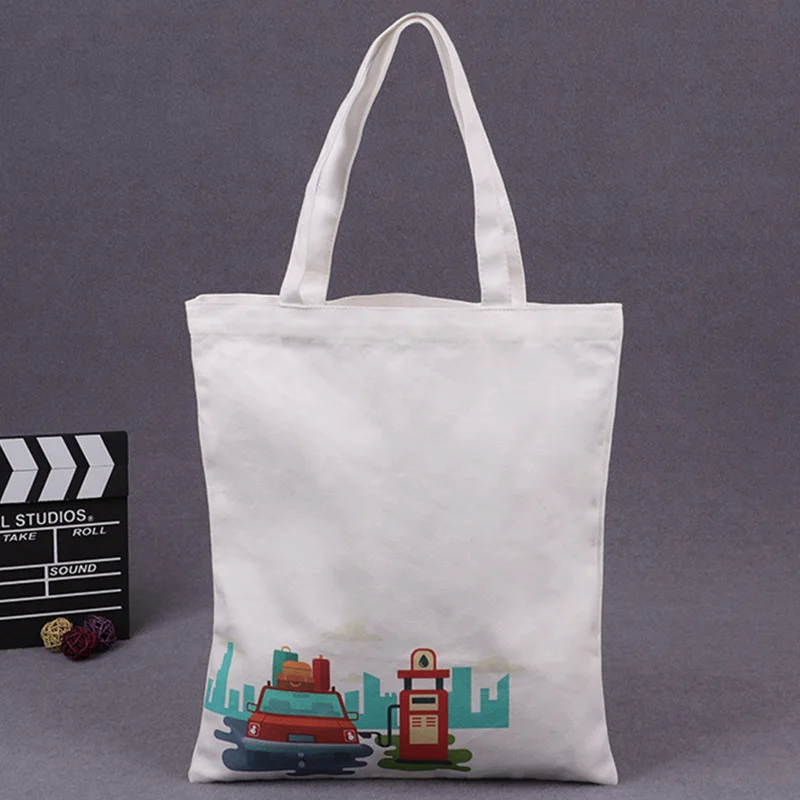 Небольшой заказ 31*36 см 300 шт цвета слоновой кости белый индивидуальный дизайн логотипа шелкография напечатанный для холста Хлопковая Сумка-тоут логотип по заказу Сумка-тоут