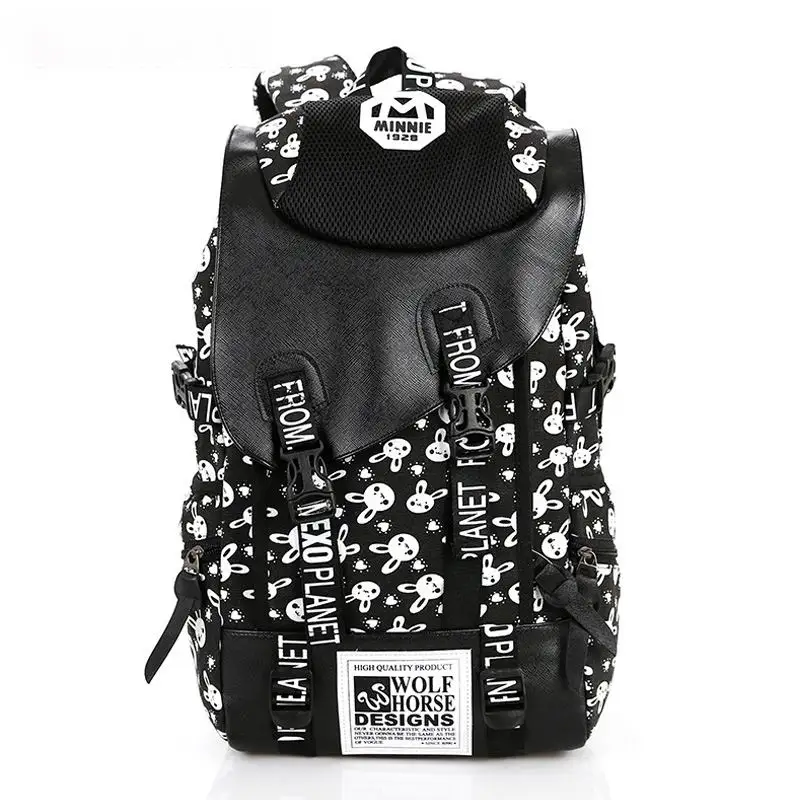 

2017 Vintage Girl School Bags For Teenagers Cute Dot Printing Canvas Women Backpack Mochila Feminina Casual Bag School Backpack