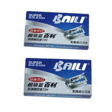 Супер синие лезвия двойной край лезвия руководство лезвие бритвы США производство 10 шт